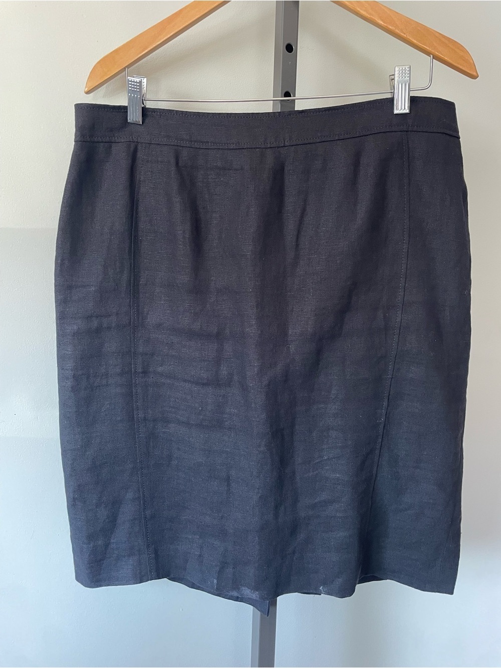 Laura 100% Linen Pencil Skirt Plus Size 14